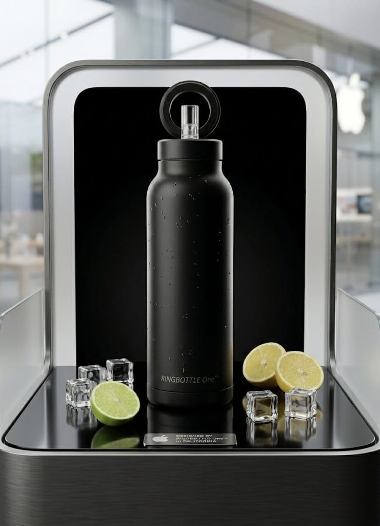 RingBottle One borraccia termica con supporto MagSafe iPhone
